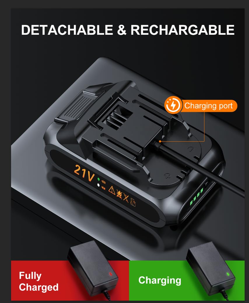 Zopom Portable Air Compressor - 160 Psi, 21V Battery, Lcd Display, Led Flashlight, Triple Cooling System, 4+N Inflation Modes, O