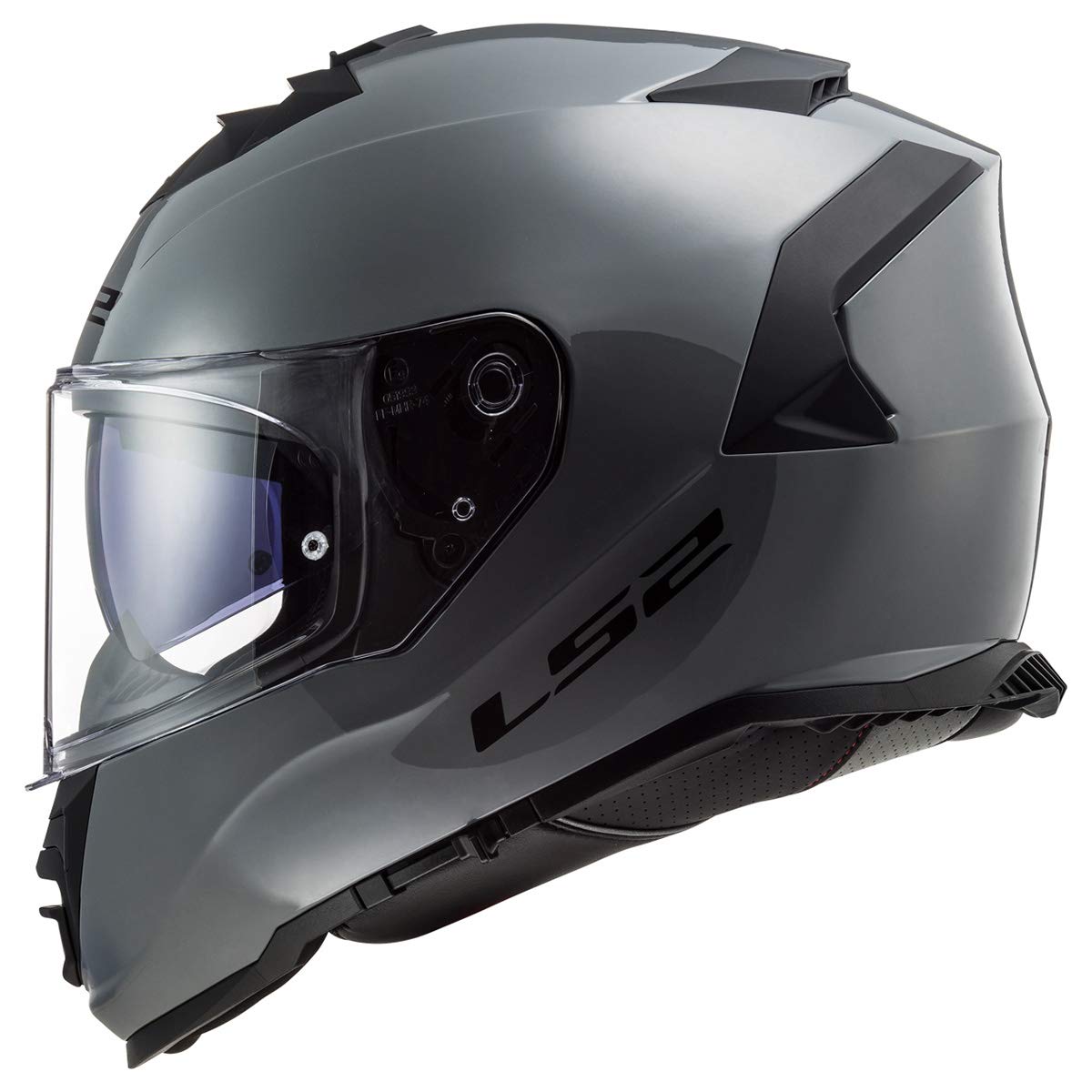 Ls2 Helmets Assault Full Face Motorcycle Helmet W/Sunshield (Gloss Battleship Gray - 3X-Large)