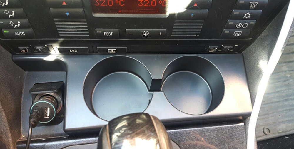 Bmw Cup Holders, Front Dual Cup Holder Upgrade For Bmw E39 97-03 Bmw 528I 540I 525I 530I M5 Botter