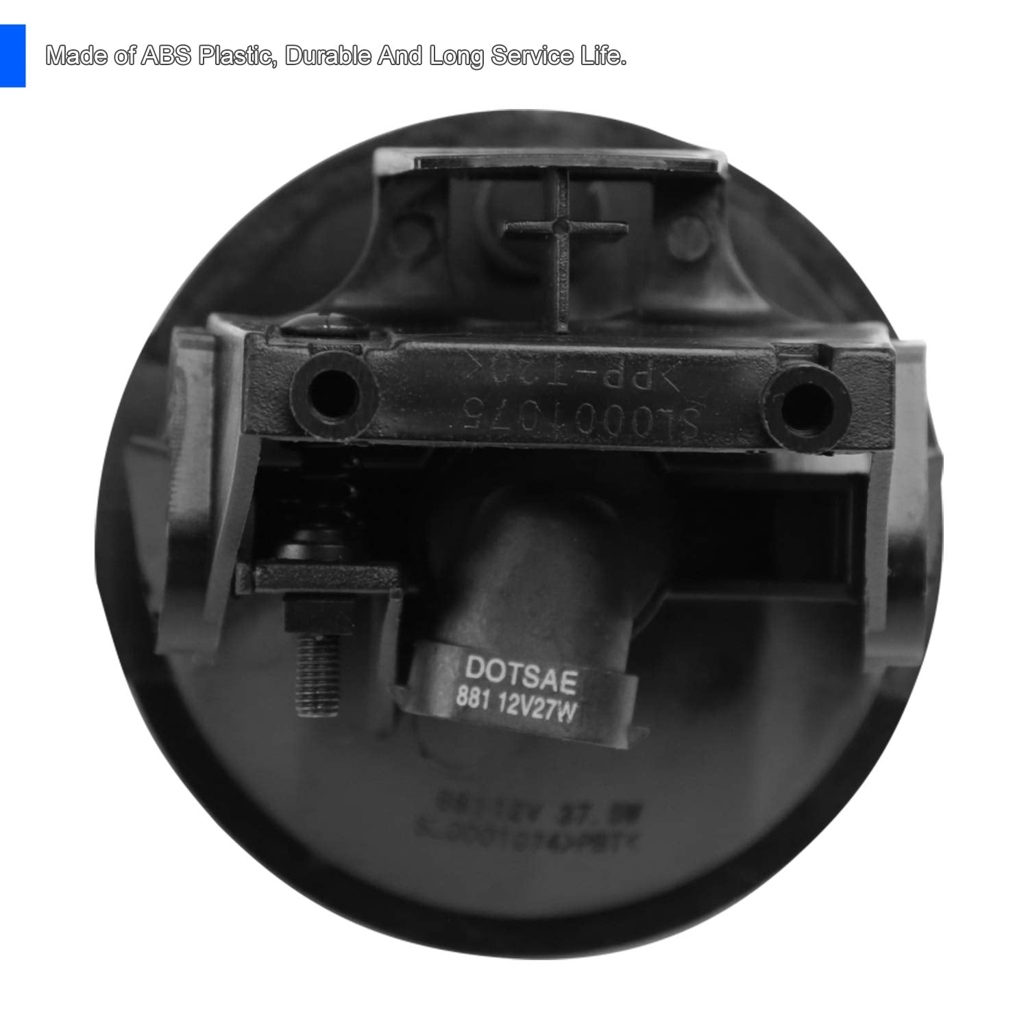 SPEC-D TUNING Clear Driving Fog Lights +Bulbs Compatible with 1999-2002 Dodge Ram Sport Package 1500 2500 3500 L+R Pair Assembly