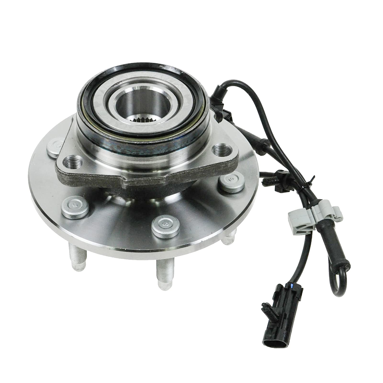 Trq Front Wheel Bearing & Hub Assembly 4Wd With Abs Sensor Compatible With 2002-2006 Cadillac Escalade 2003-2006 Escalade Esv Es