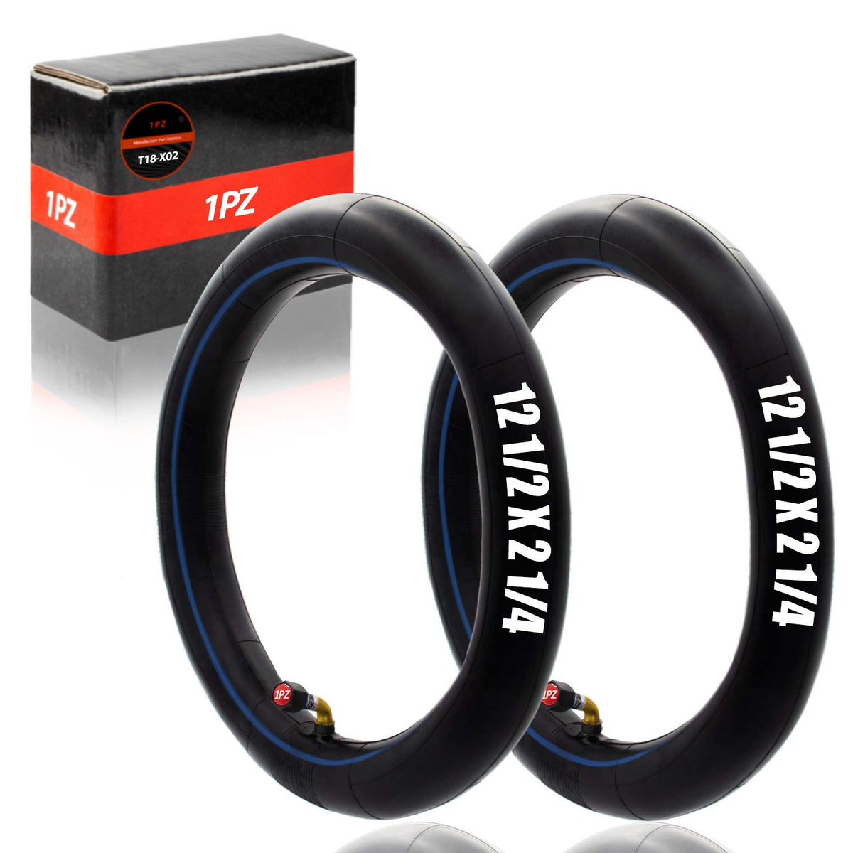 1Pz T18-X02 12 1/2' X2 1/4' (12.5X2.25) Inner Tube For Razor Pocket Mod Bella Chrissy Hannah Montana Electric Scooters Razor Mx125 Dirt Rocket Replacement Inner Tube With Tr87 Bent Valve Stem