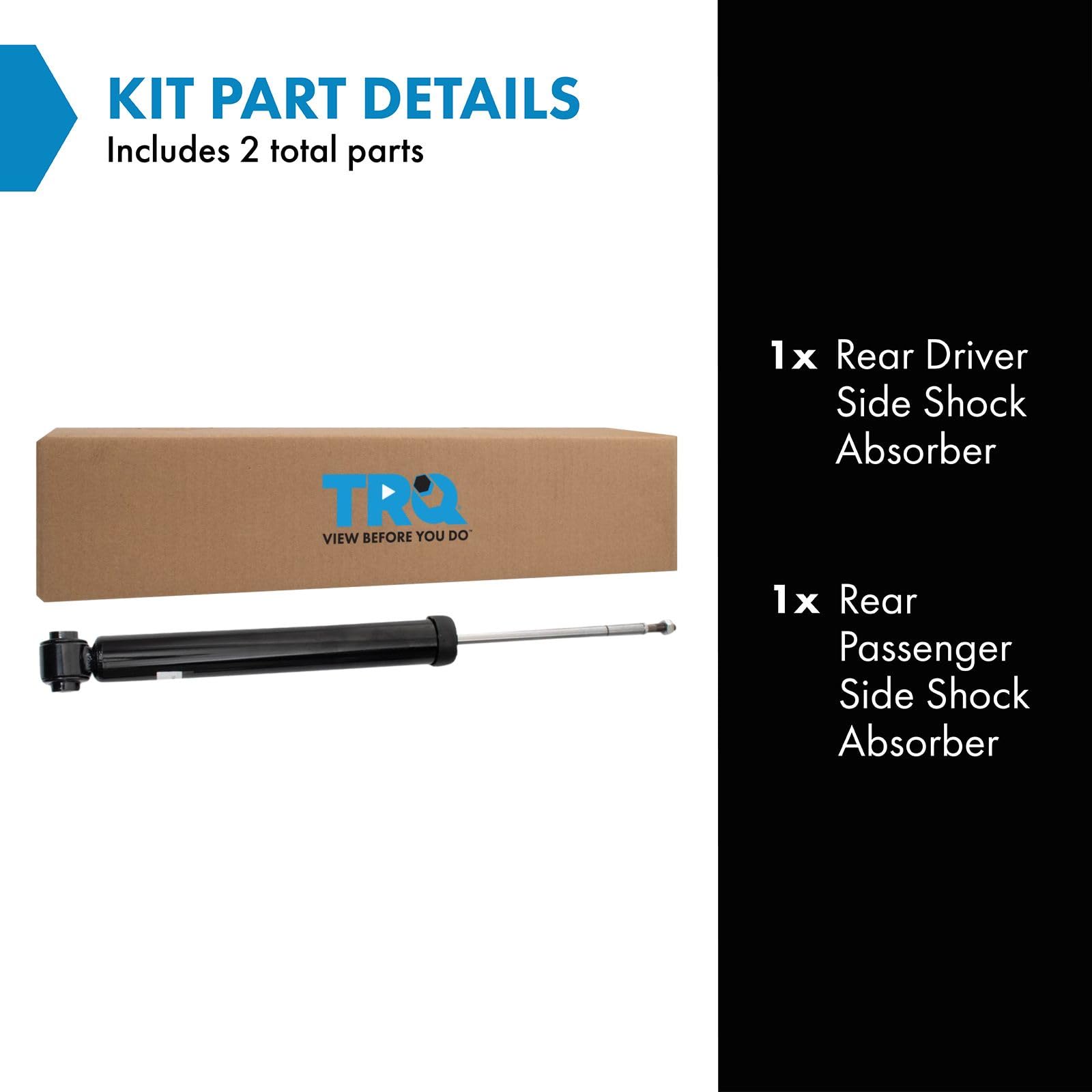 Trq Rear Shock Absorber Set Compatible With 2018-2023 Hyundai Kona
