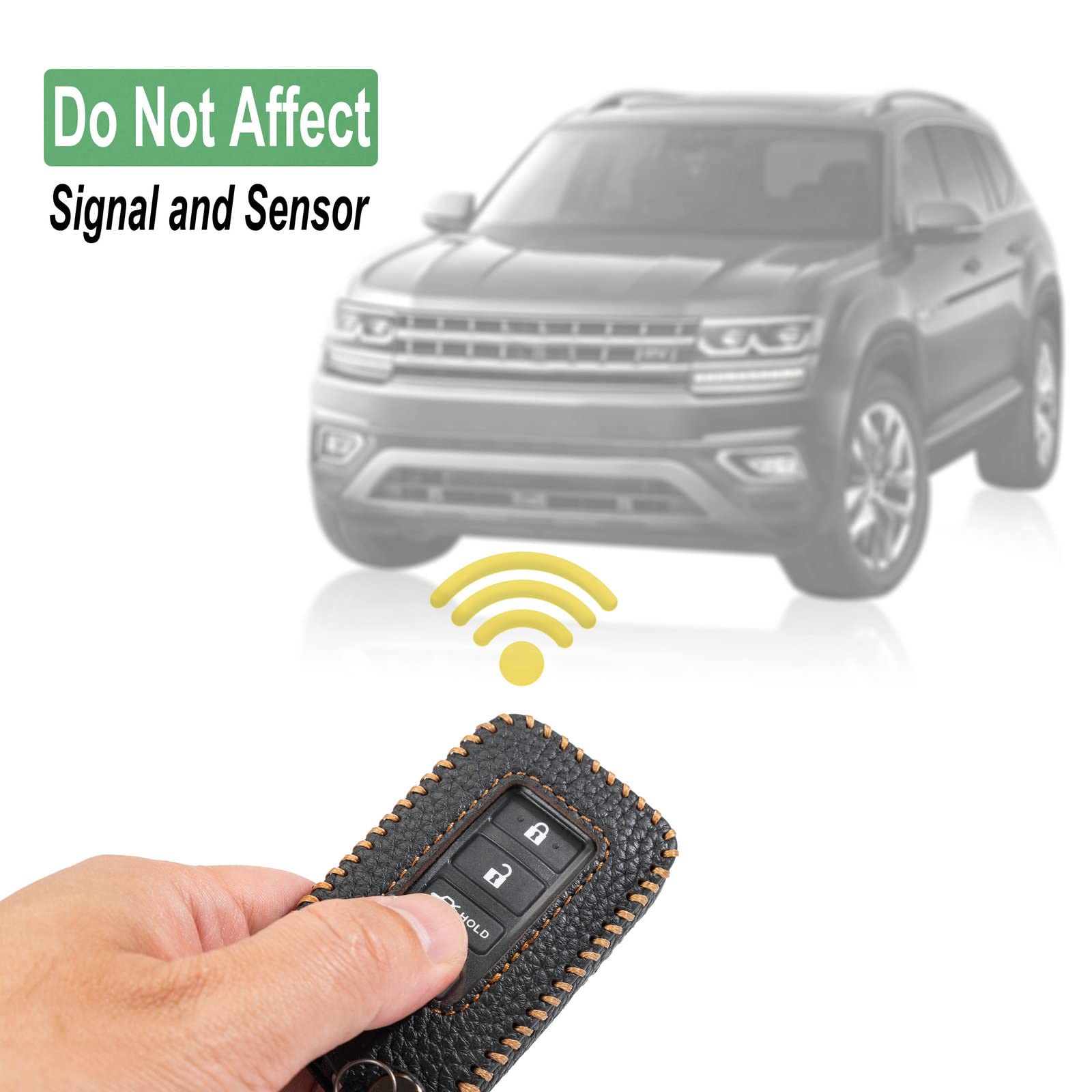 Yonufi For Lexus Key Fob Cover With Keychain Leather Car Smart Key Case Protector Holder Compatible 2014-2023 Lexus Es Gs Is Rc