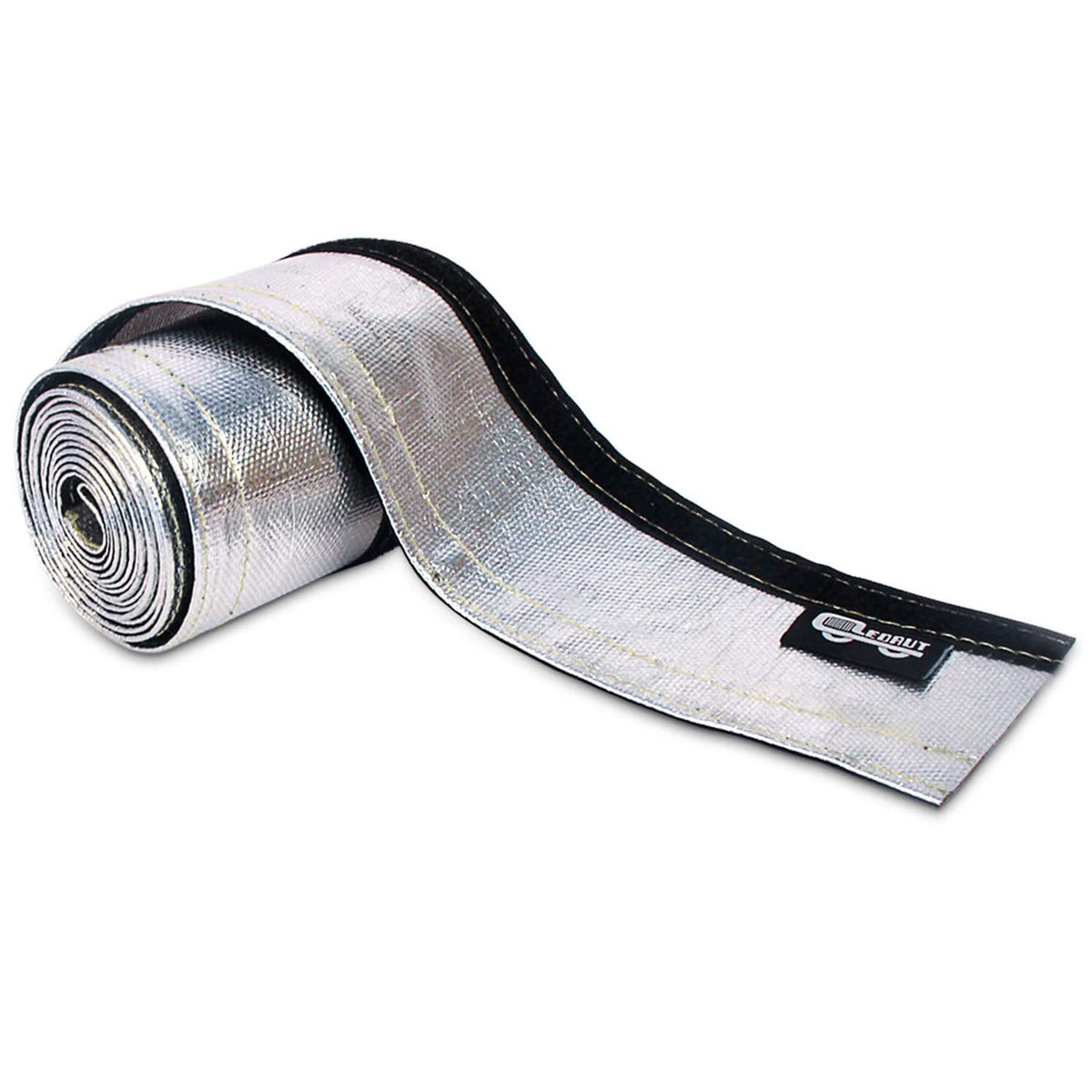 Heat Shroud Sleeve Aluminized Sleeving Express Aluminized Hose and Silver Hose Wire Protection Barrier with Hook and Loop Closur