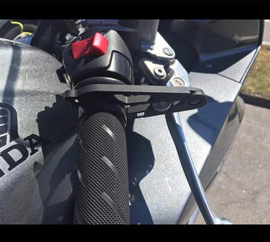 Motorcycle Cruise Control with Silicone Ring Protect, Universal Throttle Assist Aluminum Wrist/Hand Grip Lock Clamp to fit Most