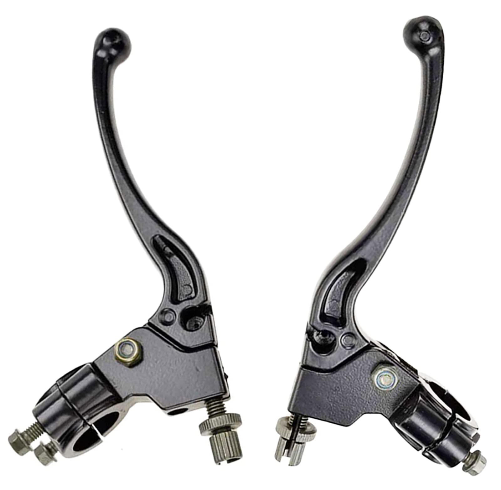 KAKO Black Clutch Brake Handle Lever Perch 7/8 for Universal Motorcycle Handlebar - Fits Honda CR, XL, XR Series, Pit Dirt Bikes