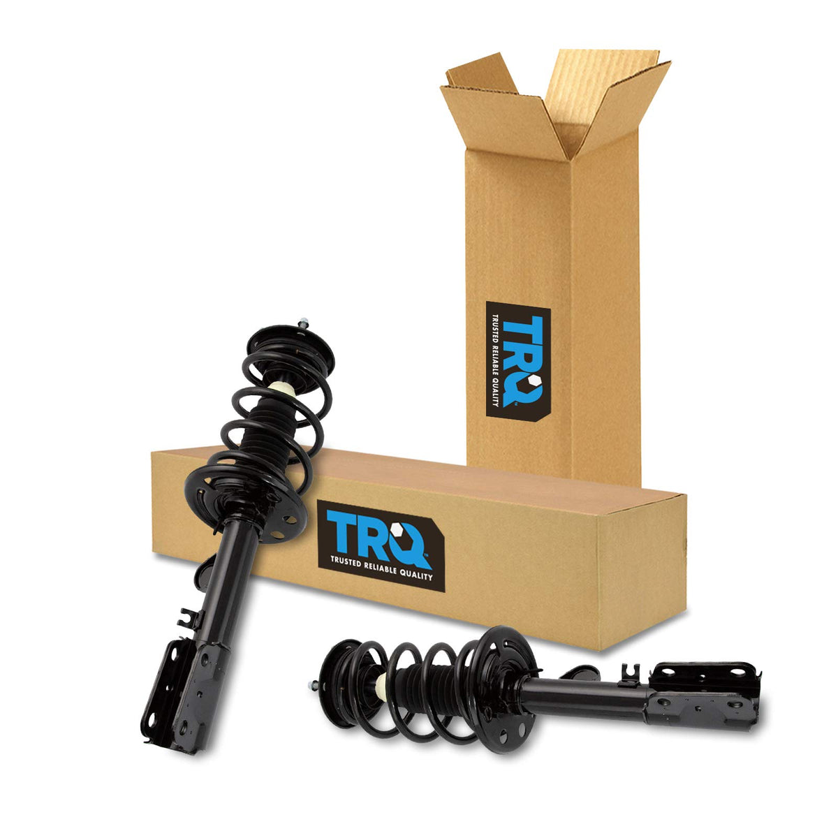 Trq Front Strut & Coil Spring Assembly Set Driver & Passenger Sides Compatible With 13-17 Ford Explorer Police Interceptor Utili