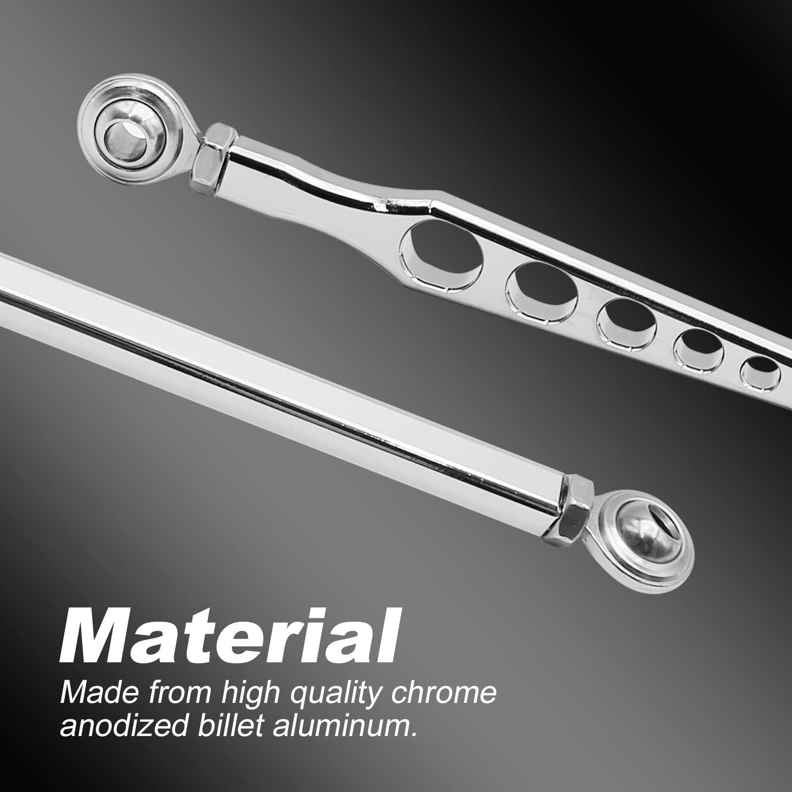 Saihisday Sliver Gear Shift Linkage Chrome Replacement For Harley Davidson Road King Street Electra Trike Glide Softail Dyna 1986-Up