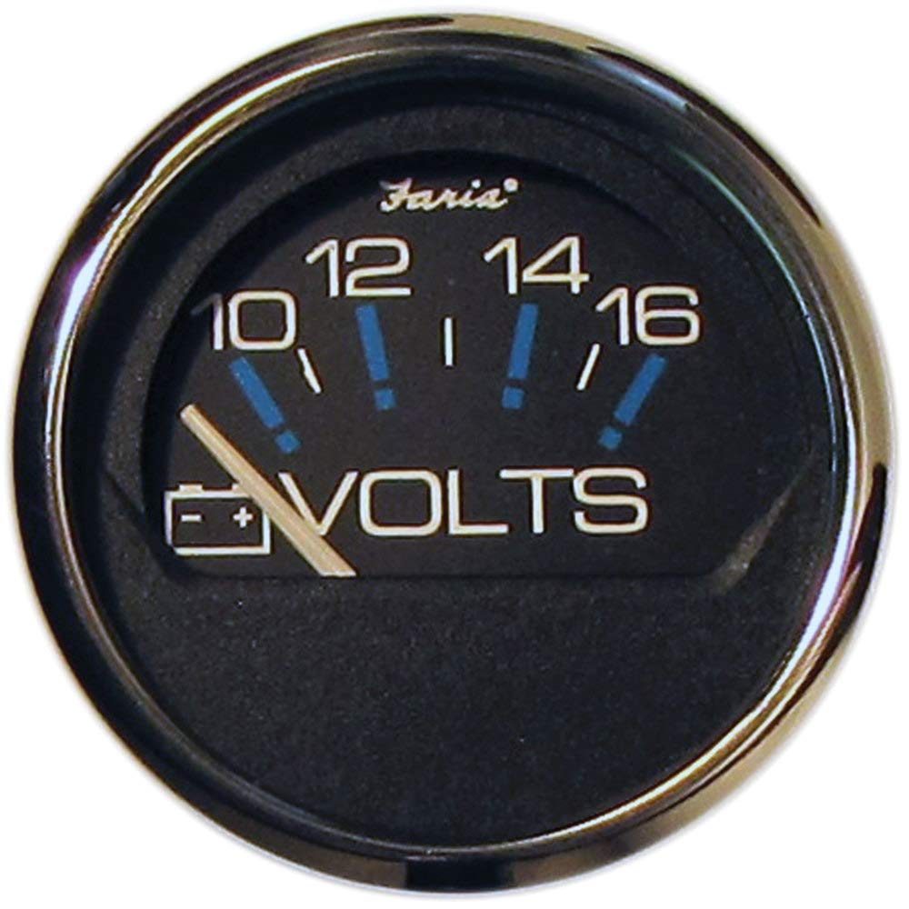 Faria 13705 Voltmeter - Chesapeake Black
