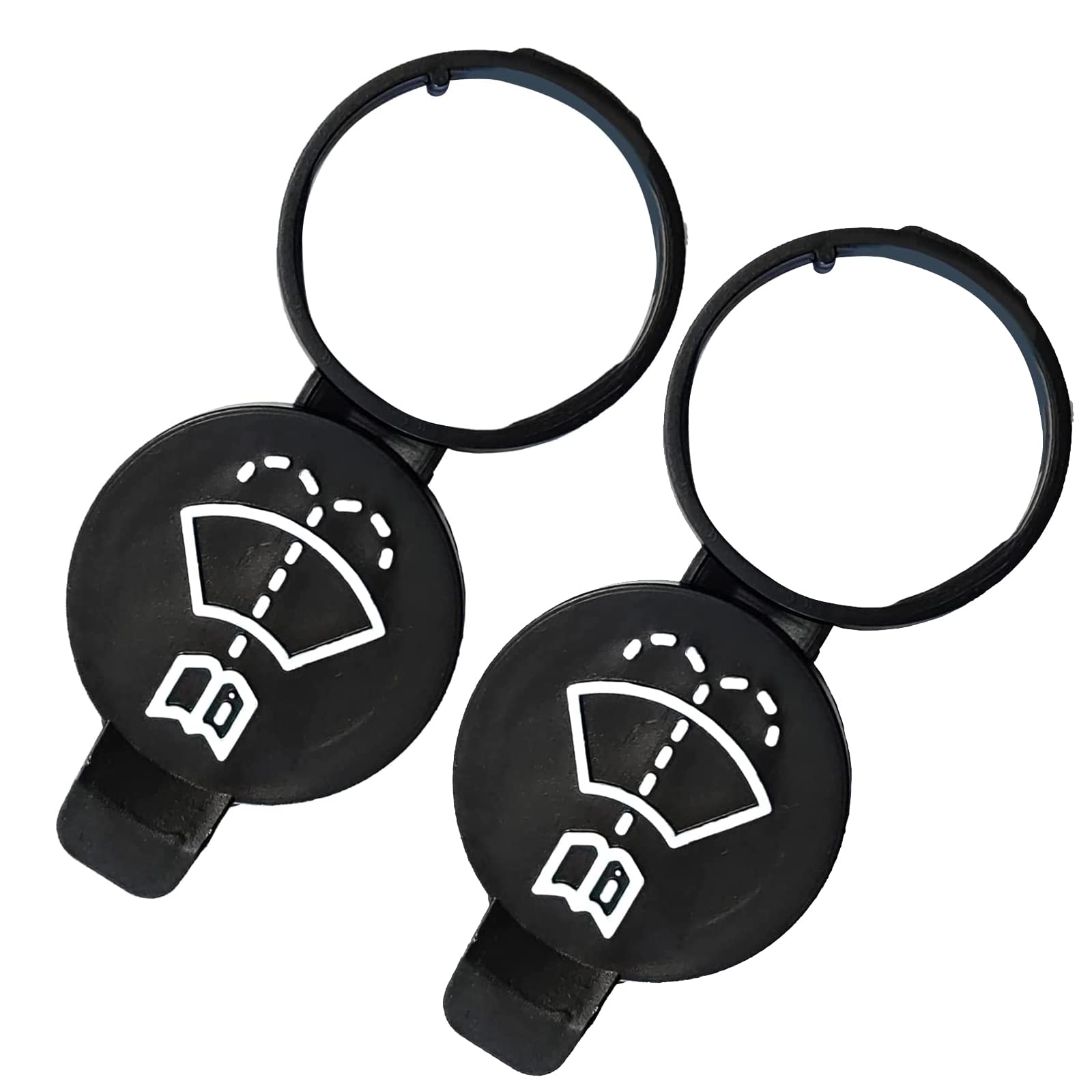 Rydowenna 2Pcs Windshield Wiper Washer Fluid Reservoir Tank Bottle Cap Replacement Cap Compatible With Gmc Chevrolet Buick Cadil