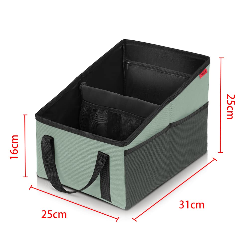 Car Seat Organizer - Passenger Seat Organizer, Collapsible Small Car Seat Storage Organizer For Console Front Or Back, Automotiv