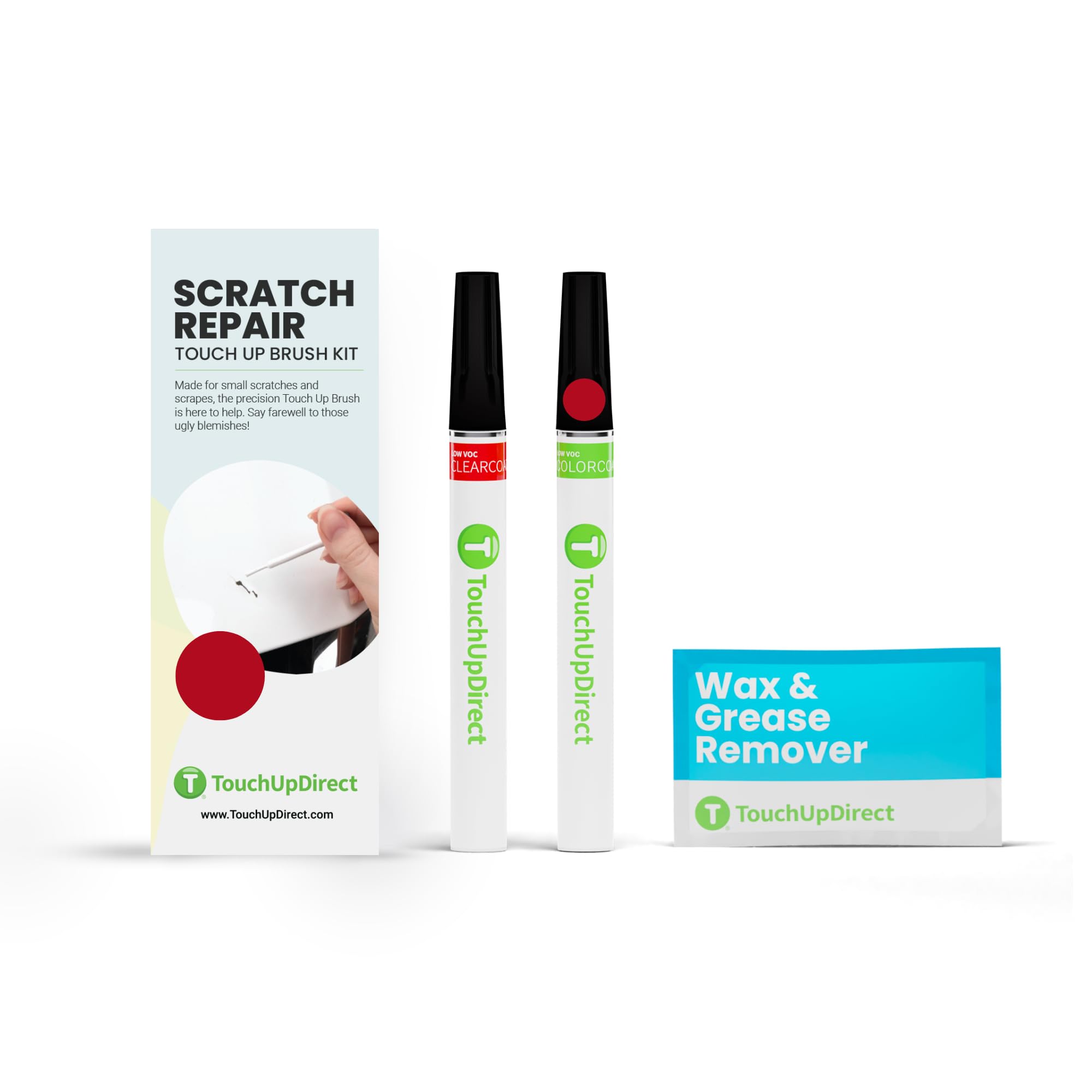 Touchupdirect Gpj/Wa434B Cajun Red For Chevrolet Exact Match Scratch Repair Touch Up Paint - Brush Kit