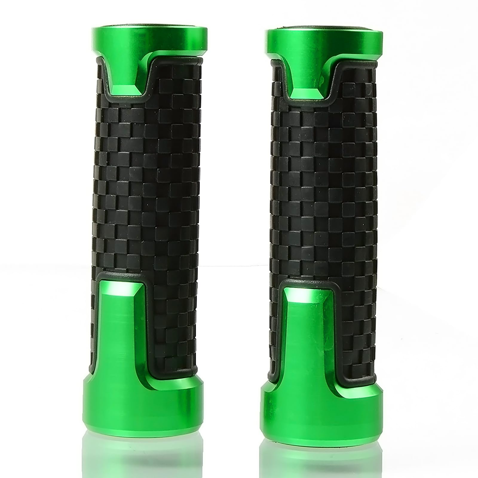 7/8' 22Mm Cnc Alu Motorcycle Handlebar Grips Compatible With Ninja 400 650 1000Sx Zx6R Zx9R Zx10R Zx12R Zx14R Er6F Er6N Green
