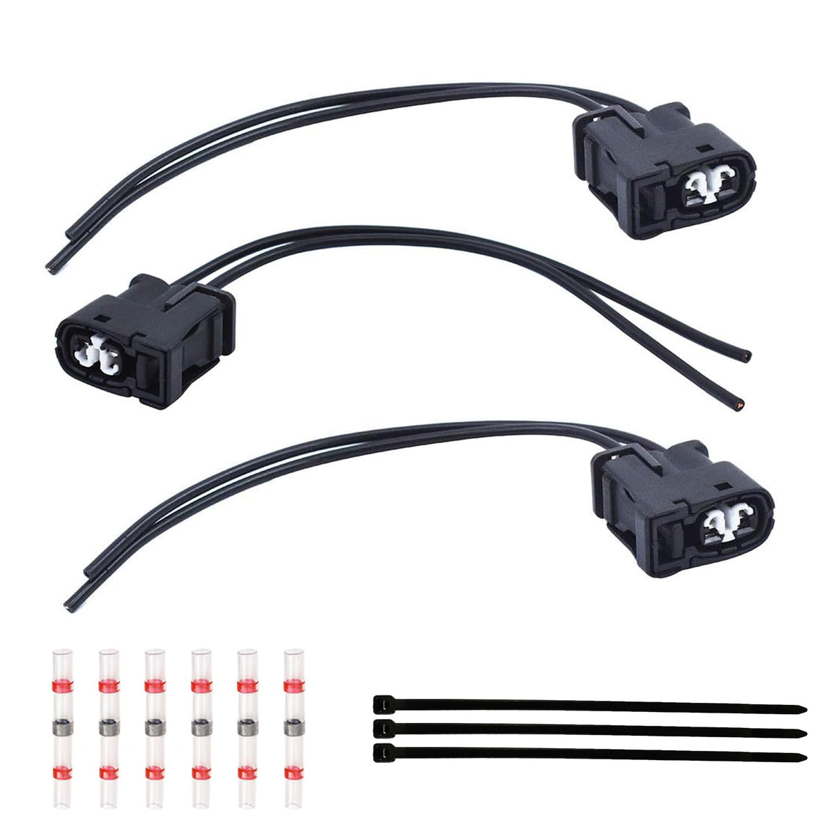 Ignition Coil Connector Plug With Wires Replacement For Lexus Is300 / Gs300 / Sc300 3 Pieces