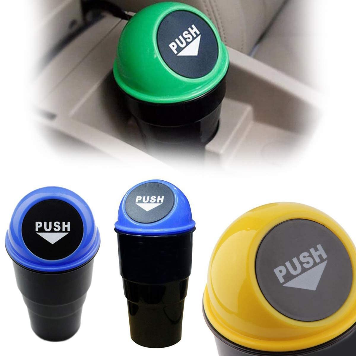 MERGLENE CAR DUSTBIN WIDELY USED IN MANY KINDS OF PLACES LIKE OFFICES, HOUSEHOLD, CARS, HOSPITALS ETC. FOR STORING GARBAGE AND A