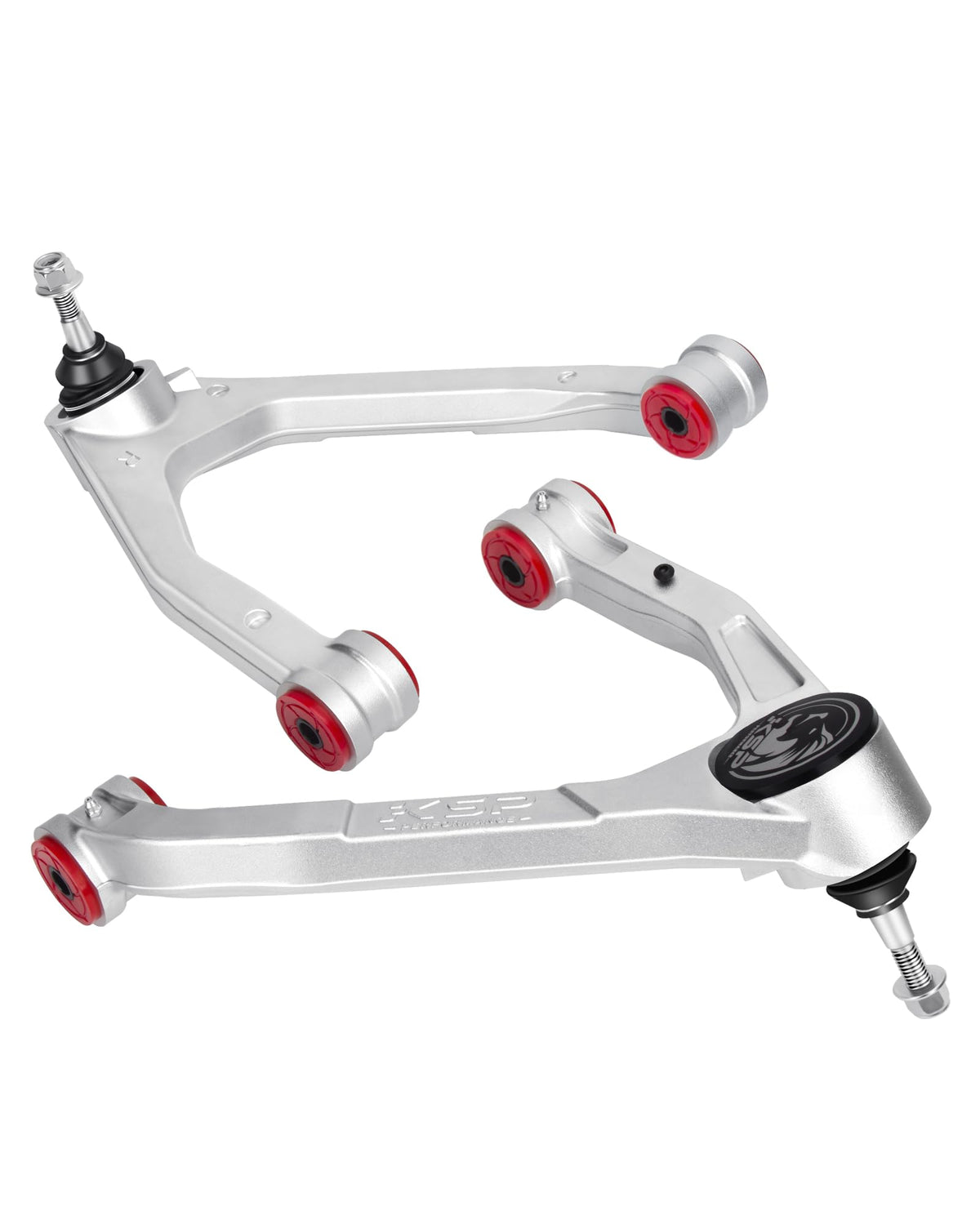 Ksp Forged Upper Control Arm For Silverado Sierra 1500 2007-2018, 2Pcs 2-4' Adjustable Front Aluminum Control Arm Fit For Chevy Gmc Trucks, One-Piece Design Aftermarket Uca With Greasable Ball Joint