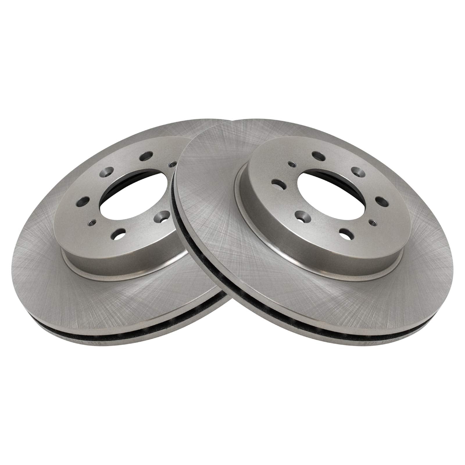 Trq Front Brake Pad & Rotor Kit Brake Pads Brake Rotor Semi-Metallic Compatible With 2013-2014 Honda Fit