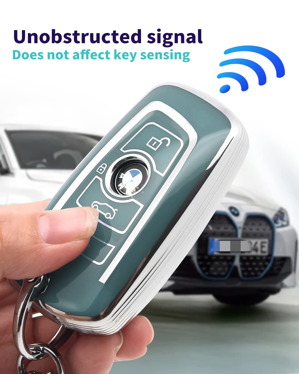 Haoyoumei Suitable For Bmw Key.Advanced Soft Tpu Key Case Is Compatible With 1 X1 X3 2 X4 4 X5 5 X6 M5 M6 6 F20 3 Gt3 Gt5 Key 36