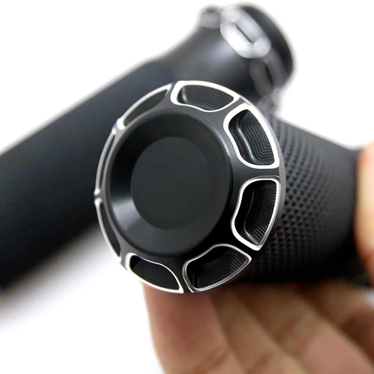 Motorcycle Handlebar Grips 1'' Black Street Glide Flhx Handgrip For Harley Davidson Touring Glides Electronic Throttle Grips 200