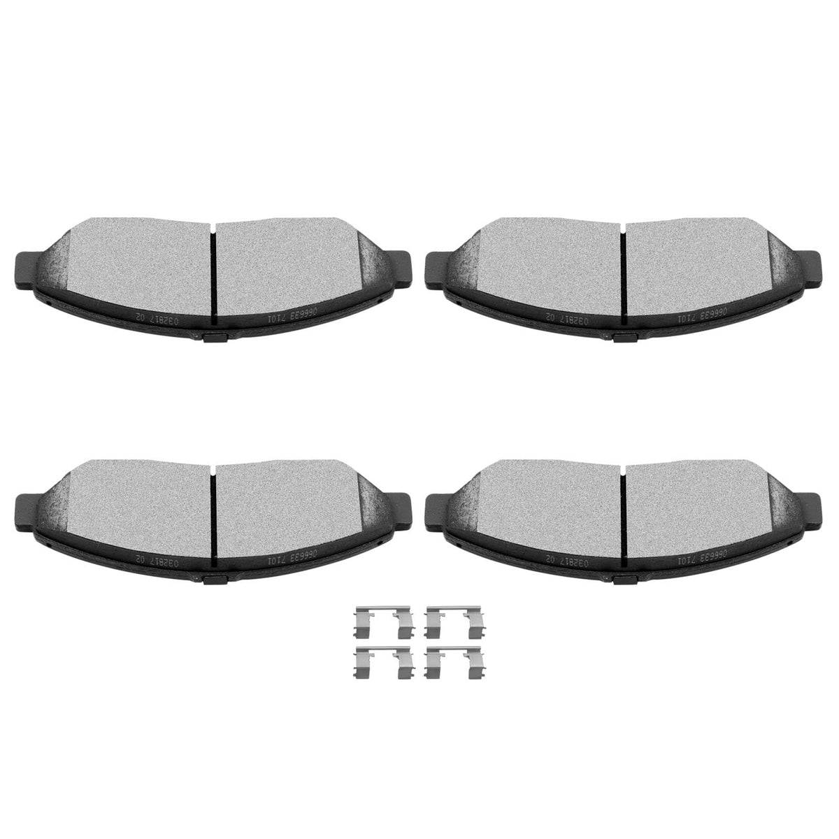 Scitoo D1280 Front Ceramic Brake Pads Sets Fit For Acura Mdx 2007-2019,For Acura Zdx 2010-2013,For Honda Pilot 2009-2019,For Hon