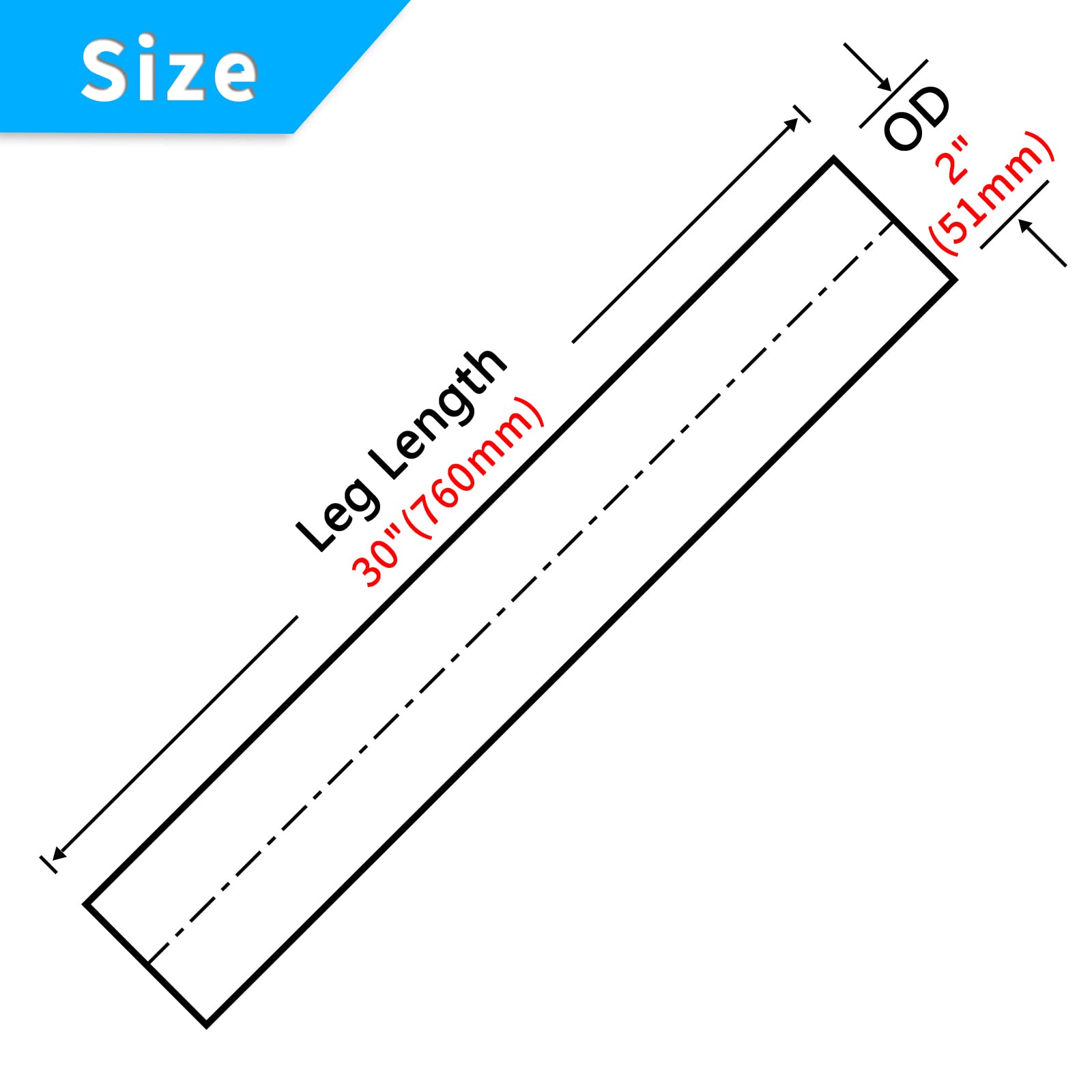 Fgjqefg 2 Inch Straight Diy Custom Mandrel Exhaust Pipe Tube Pipe, 30 Inch Length, 2'' Od Mandrel Straight Pipe, T304 Stainless Steel, Universal Fitment - 1Pc