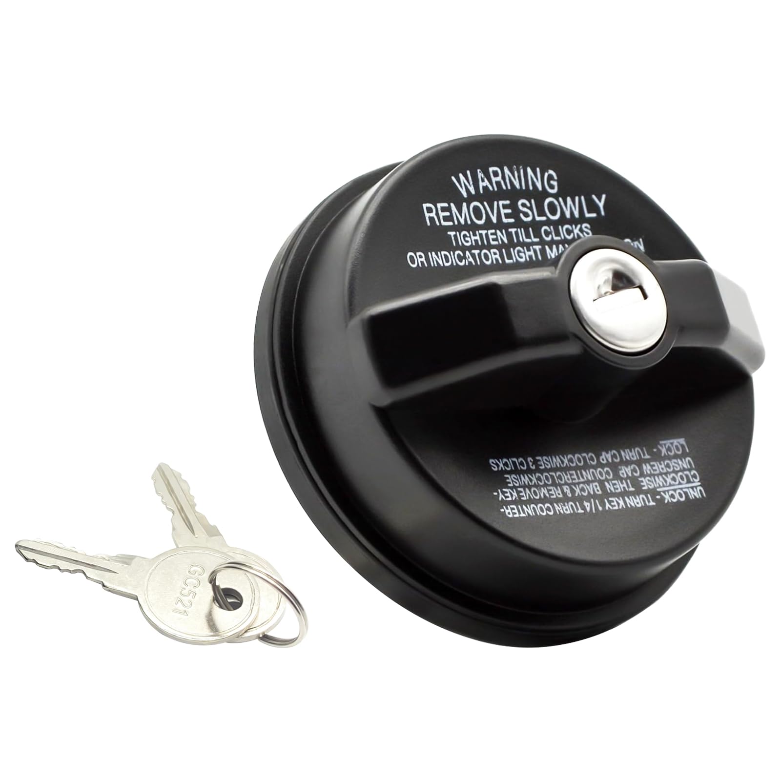 Gas Cap, Locking Gas Cap 12495845 for Chevy, GMC, Honda, Nissan, Subaru, Acura, Buick, Cadillac, Isuzu, Mitsubishi, Suzuki, Pont
