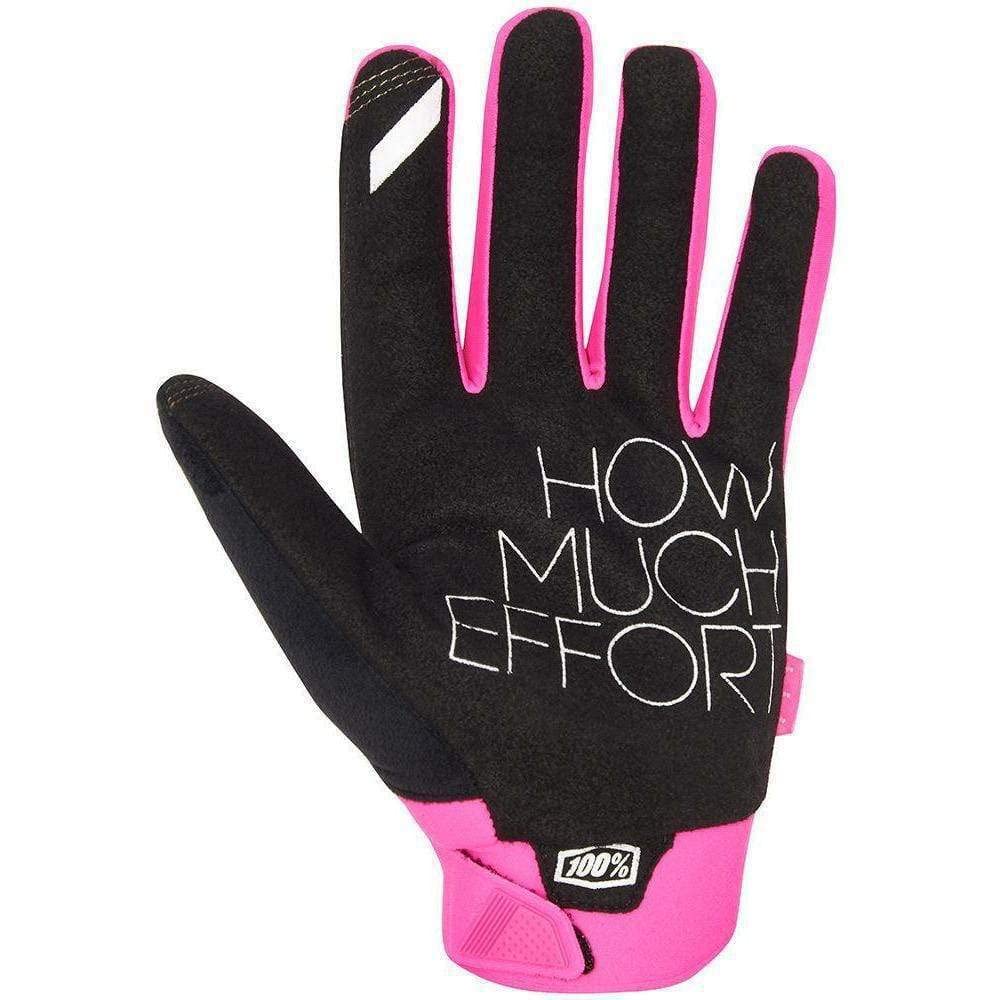 100% BRISKER Gloves Neon Pink - XL