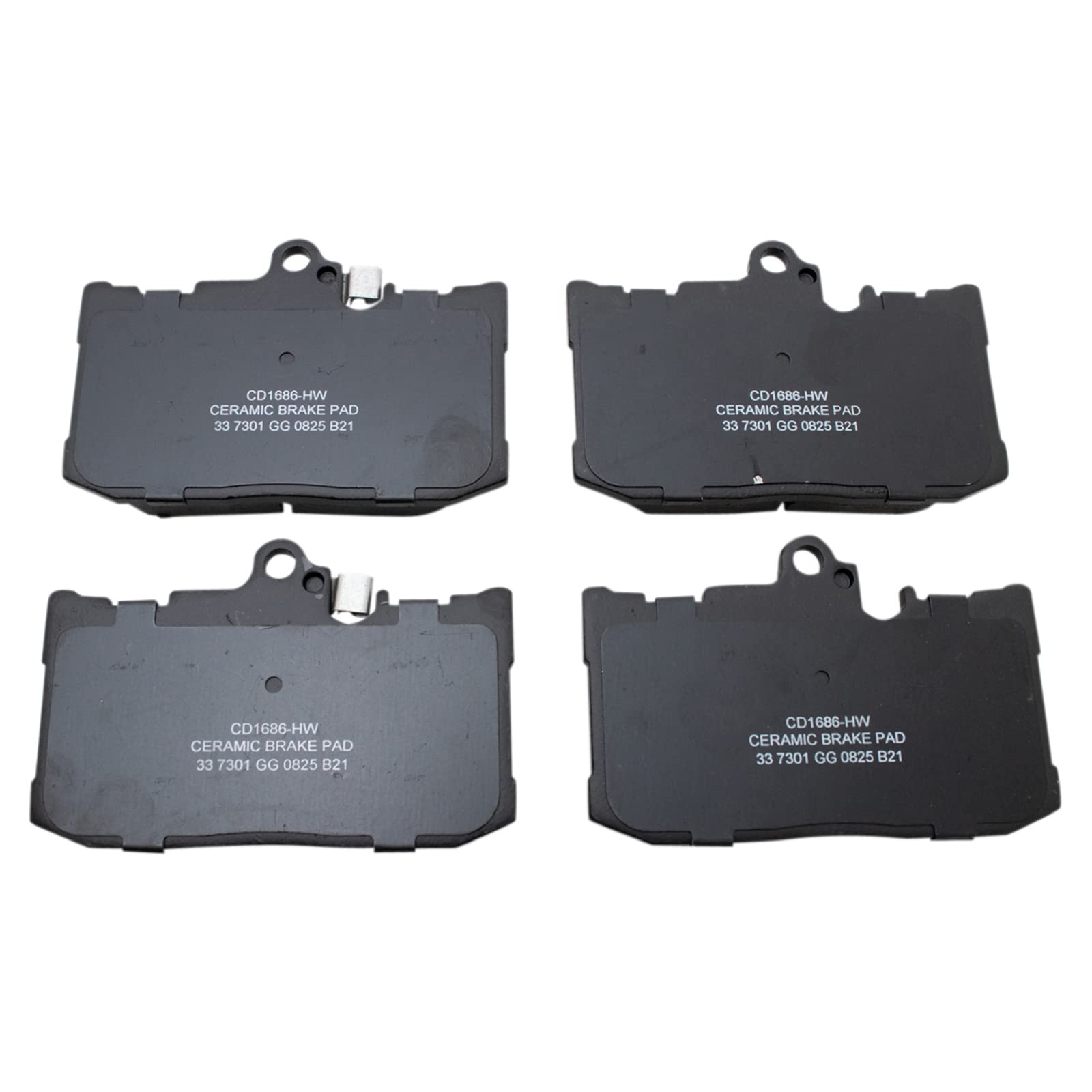 TRQ Front Ceramic Brake Pad Set Kit for Lexus IS Series GS350 GS450H GS460