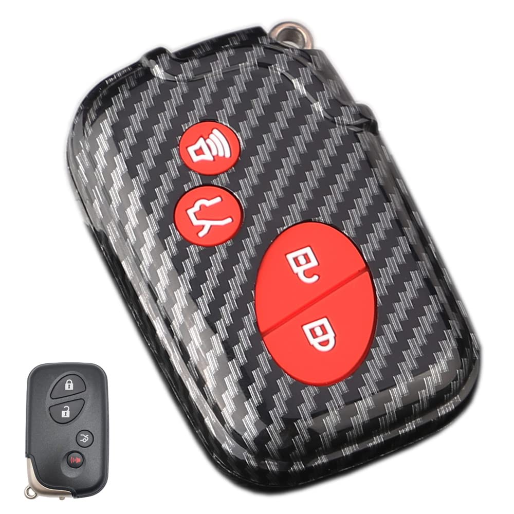 Horande ABS Carbon Fibre Protector Key Fob Cover fit for Lexus ES350 GS300 GS350 GS430 GS450h ISC IS250 IS350 LS460 LS600h Keyle