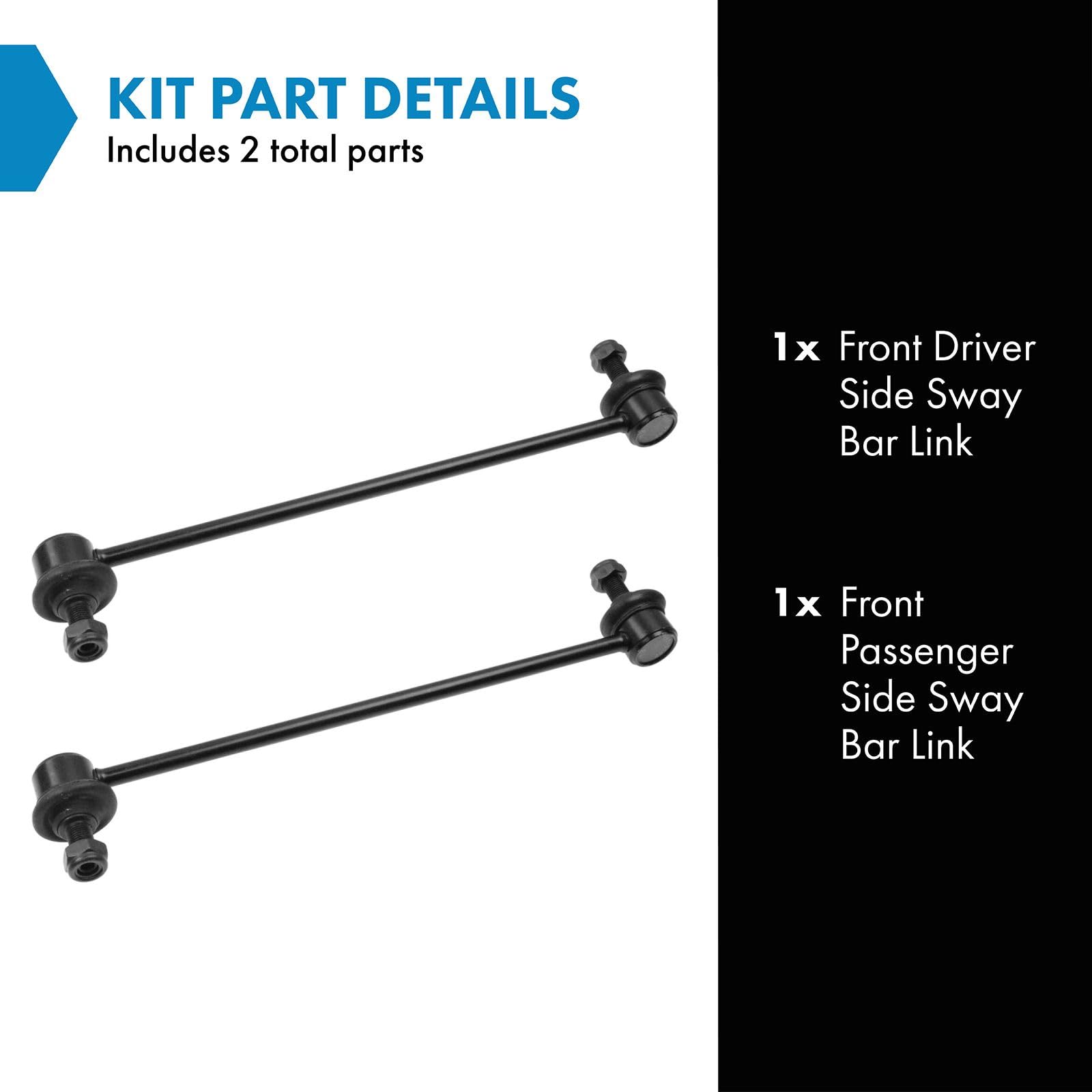 Trq Front Sway Bar Stabilizer Link Set Compatible With 2005-2017 Honda Odyssey