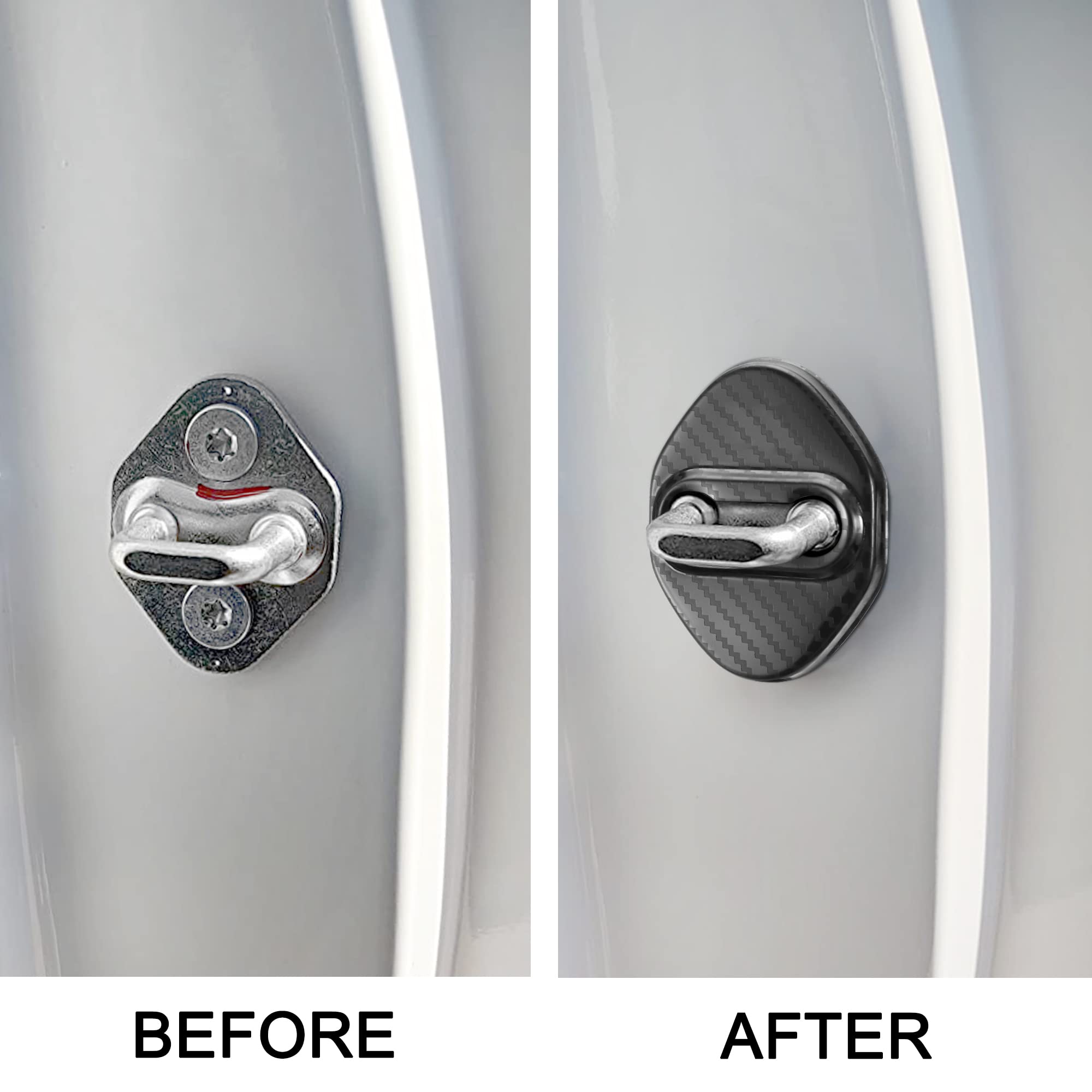 Tomall 4Pcs Car Door Lock Latches Cover Compatible With Honda Accord Civic Cr-V Xr-V Hr-V Ur-V Odyssey Crosstour Pilot Vezel Sta