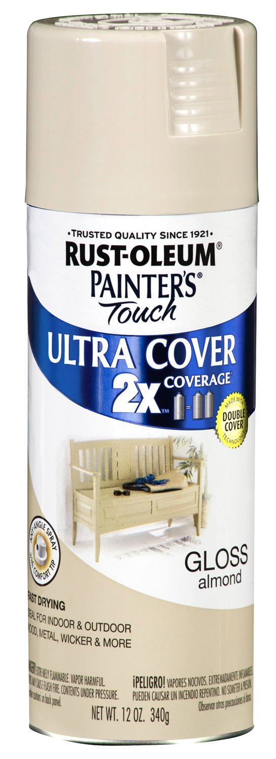 Rust-Oleum Painters Touch Ultra Cover Gloss Almond Spray Paint 12 oz.