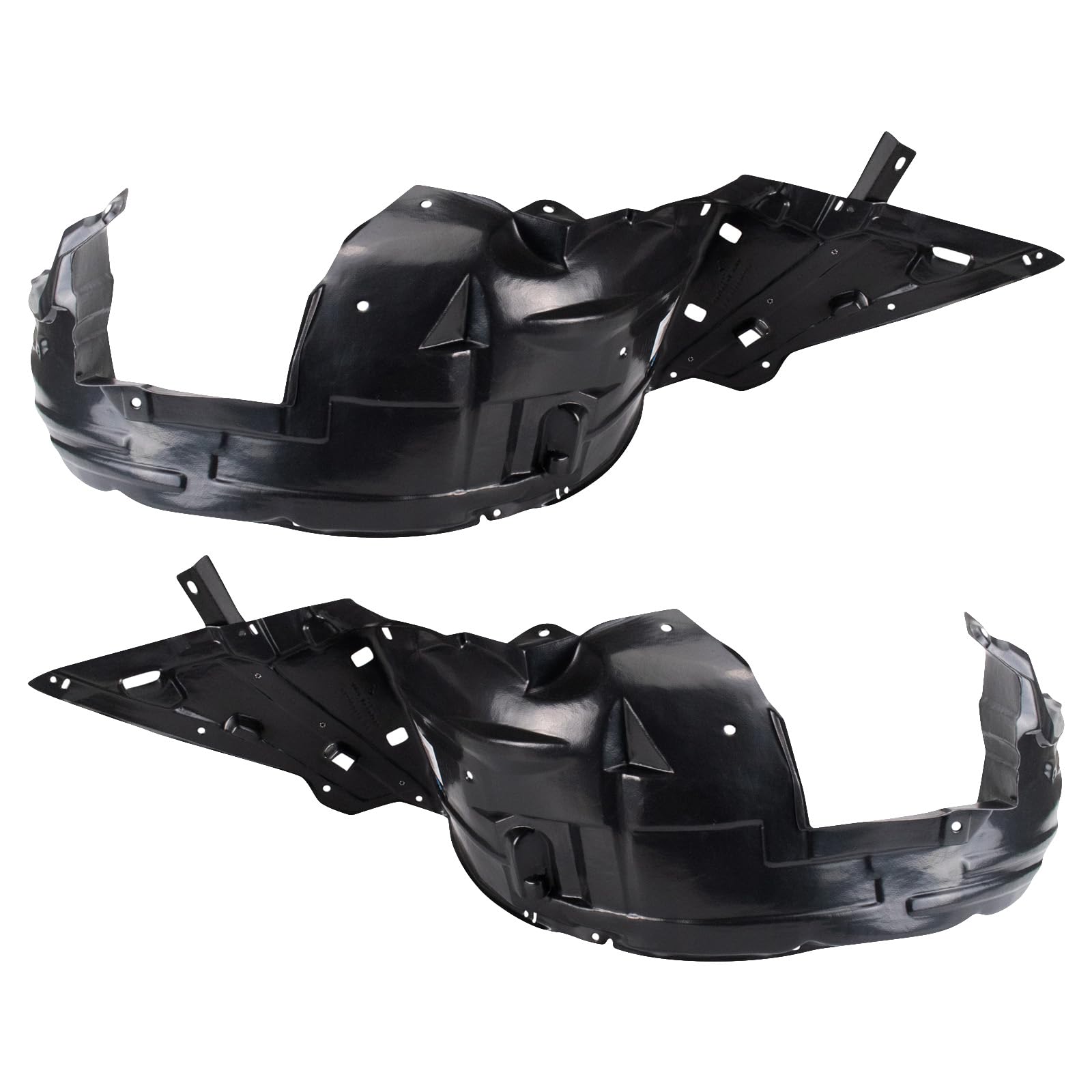 Trq Inner Fender Liner Set Compatible With 2011-2015 Honda Cr-Z Ho1248140 Ho1249140