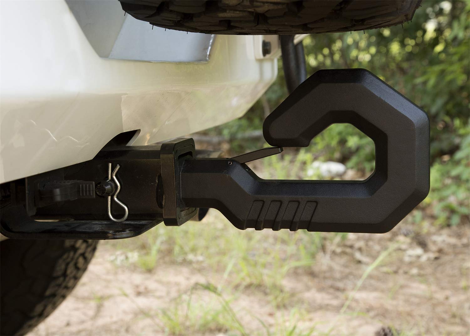 Rugged Ridge | Elite Giga Hook, Black, 2 Inch Receiver | 11237.20