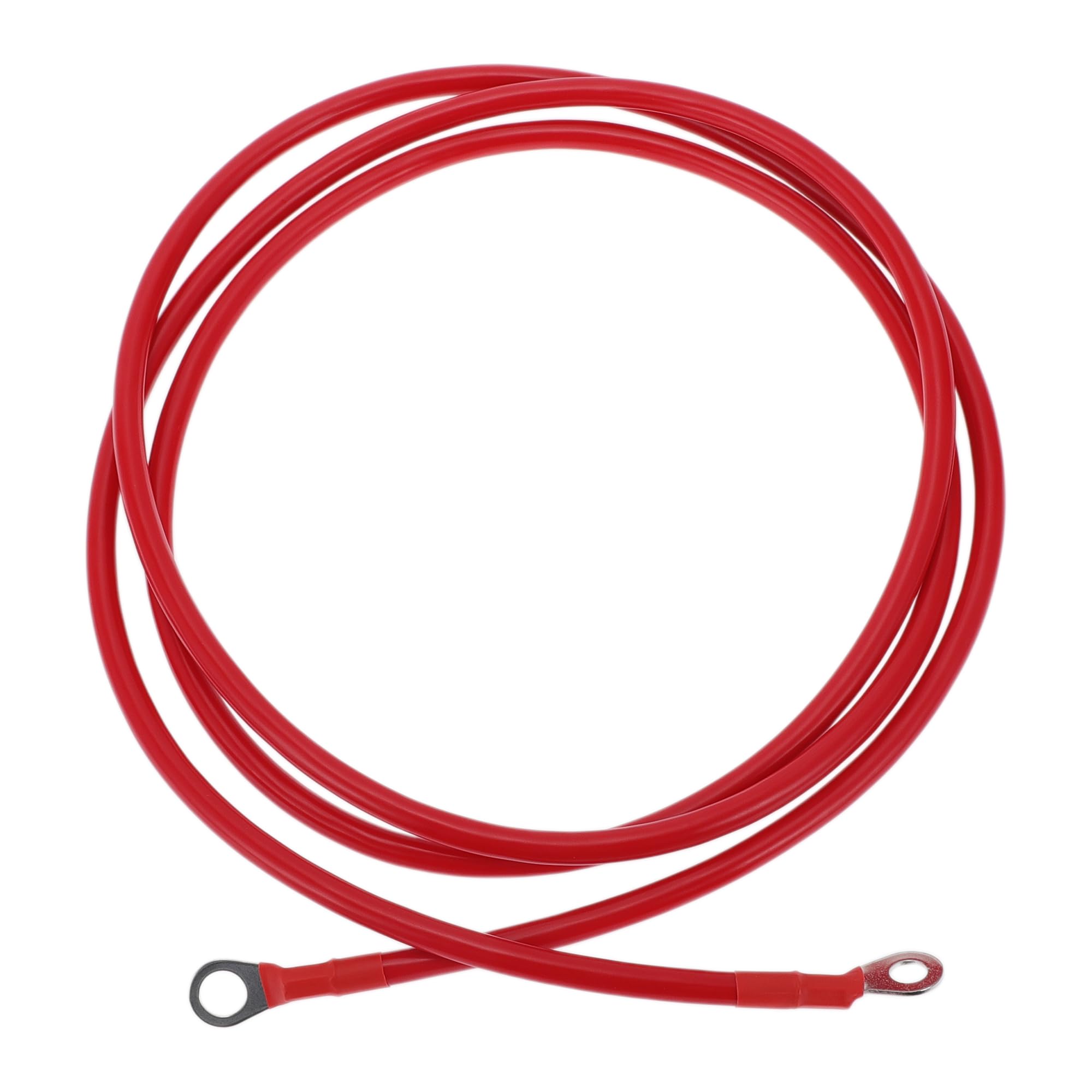 VekAuto 1 Pc Battery Inverter Cable 6 AWG Gauge 7FT 3/8'' Lug 5/16'' Lug Battery Cable Universal for Car Vehicle Boat RV Solar T