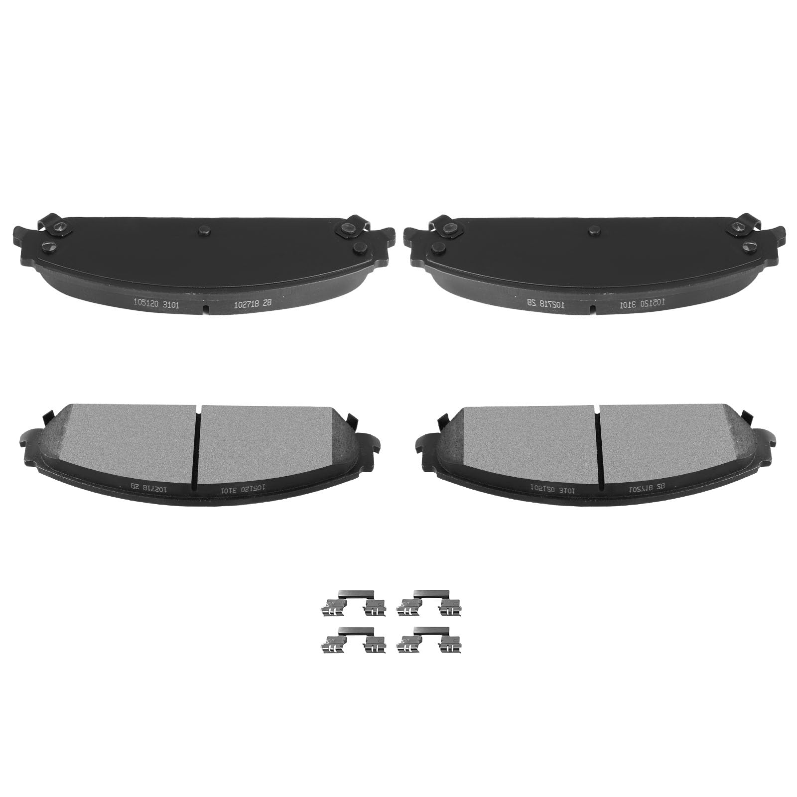 Automuto 4Pcs Front Semi-Metallic Disc Brake Pads Set D1058 For Chrysler 200 300 For Dodge Avenger Caliber Challenger Charger Ma