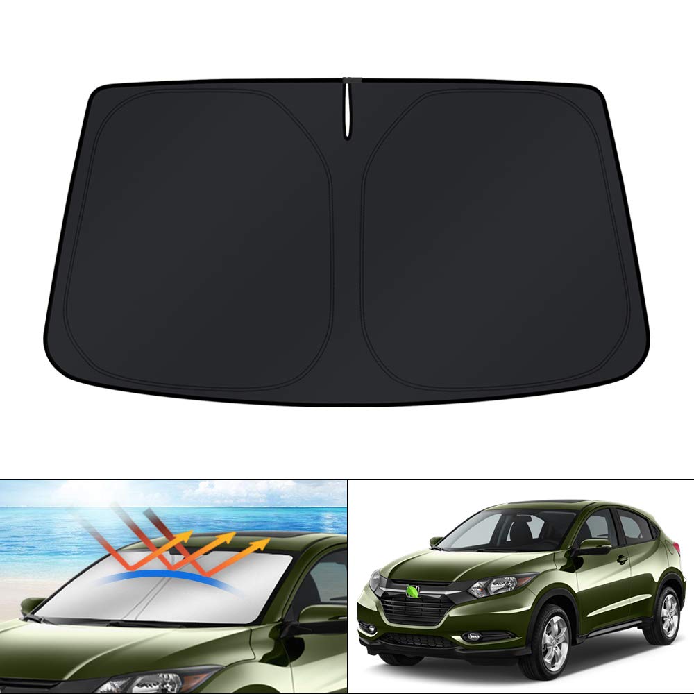 Kust Windshield Sun Shade For Honda Hr-V 2016 2017 2018 2019 2020 2021 2022 Hrv Sunshade Window Sun Visor Protector Foldable Blo