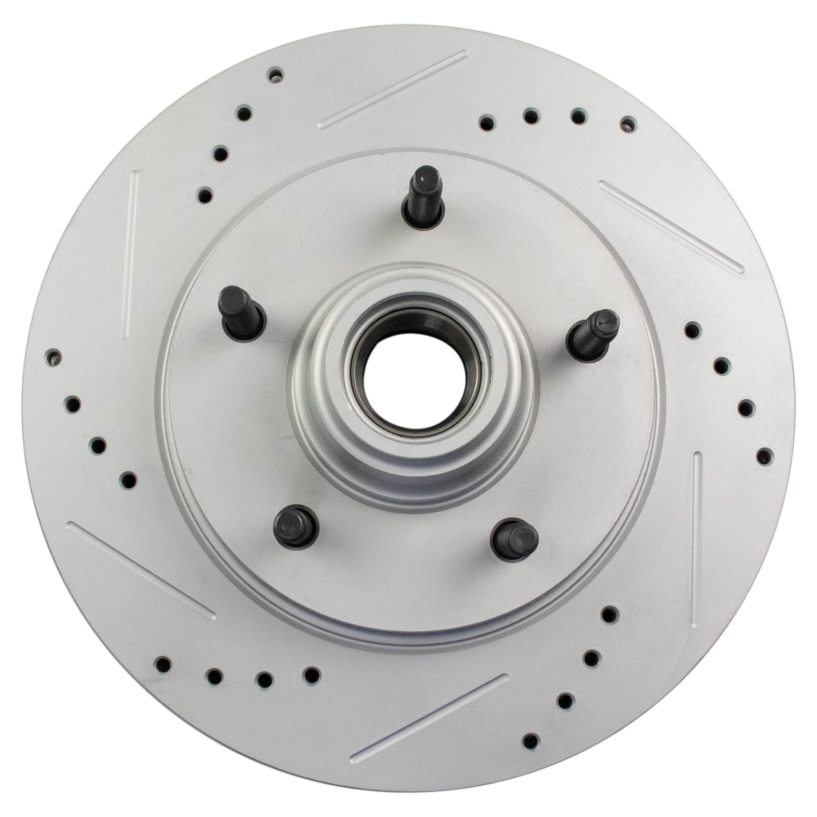 Trq Front Performance Brake Rotors Set Vented Premium G-Coated Compatible With 1997-1998 Ford F-150