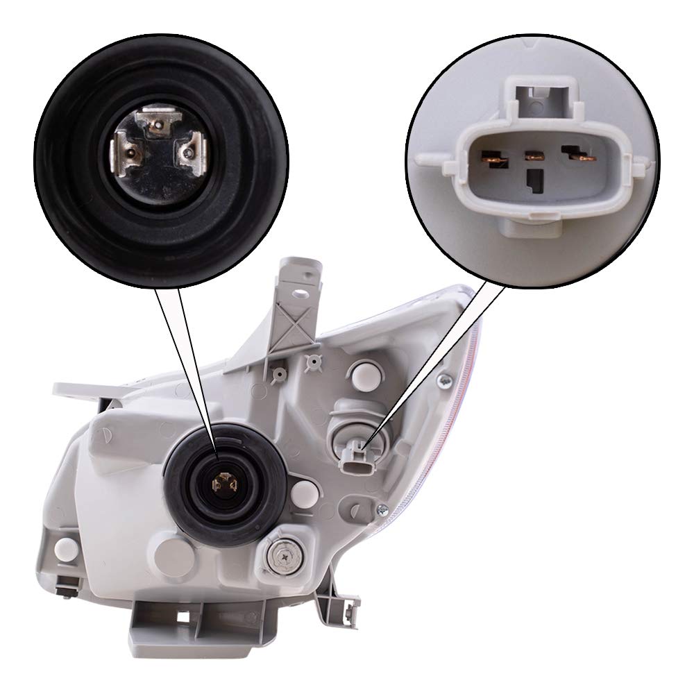 Brock Replacement Passenger Halogen Headlight Compatible With 2005-2008 Vibe 88973539