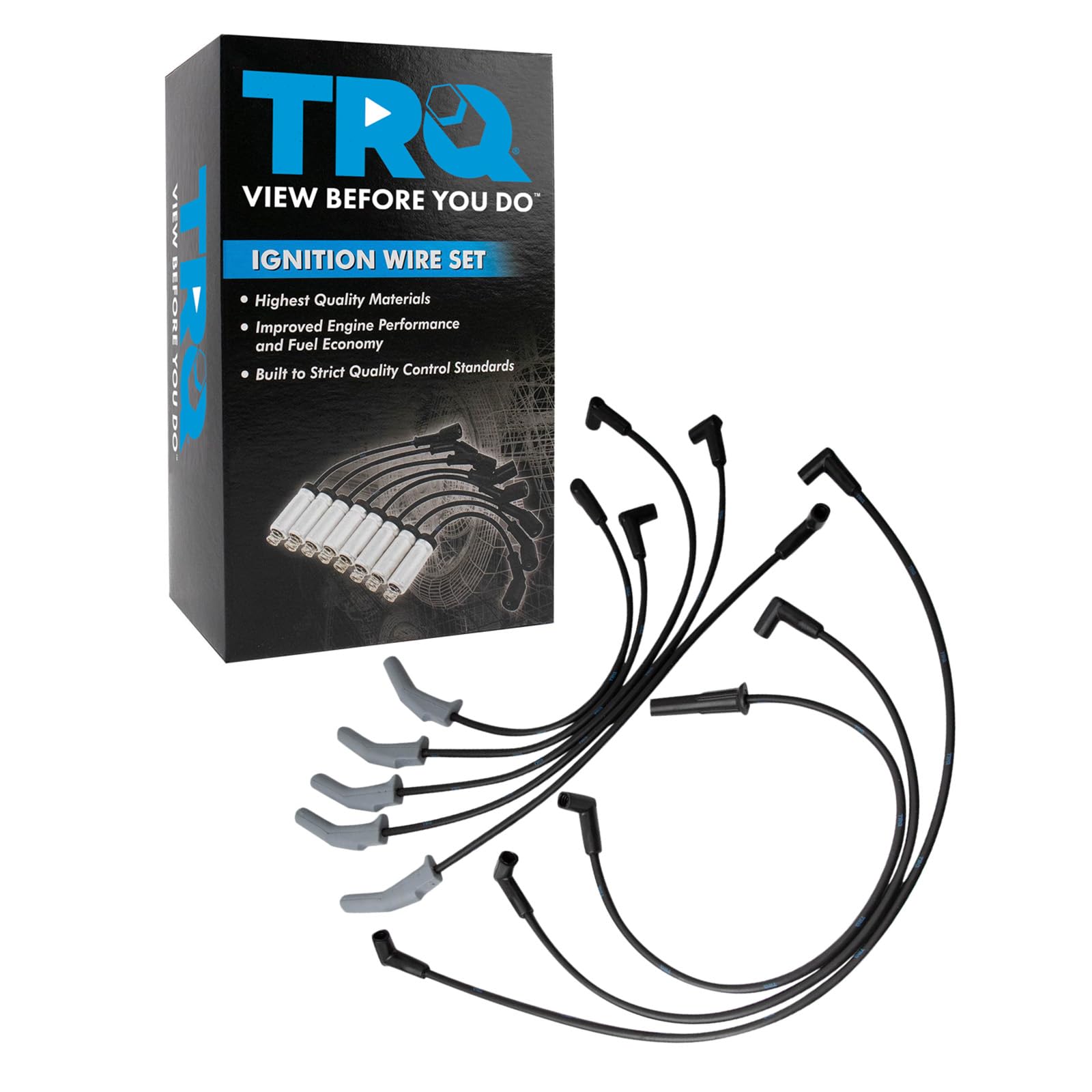 Trq Spark Plug Wire Set Compatible With 1984-1990 Ford Bronco Ii 1983-1992 Ranger