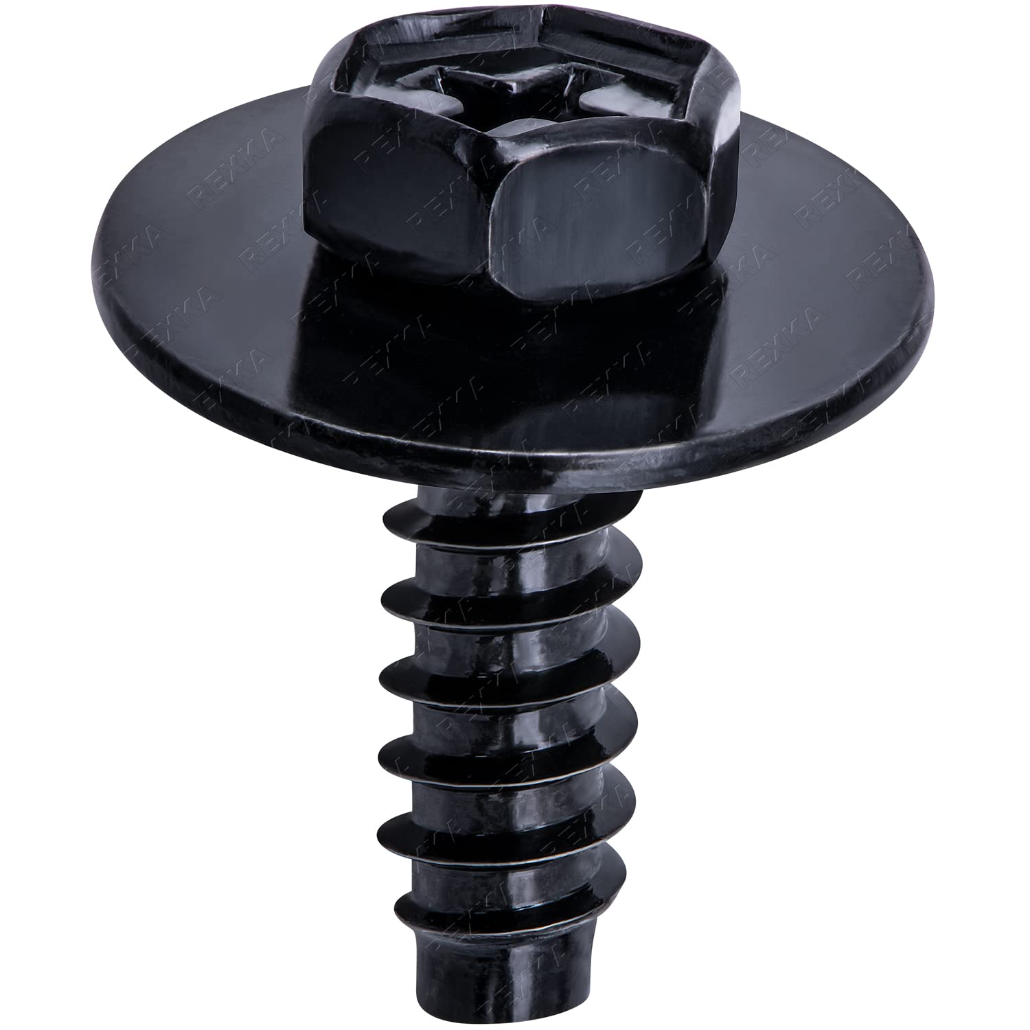 Rexka 20Pcs M5-1.81 X 16Mm Fender Liner Splash Shield Bumper Cover Screw Bolt Phillips Hex Head Sems For Mazda 9Cf600516B Mazda 