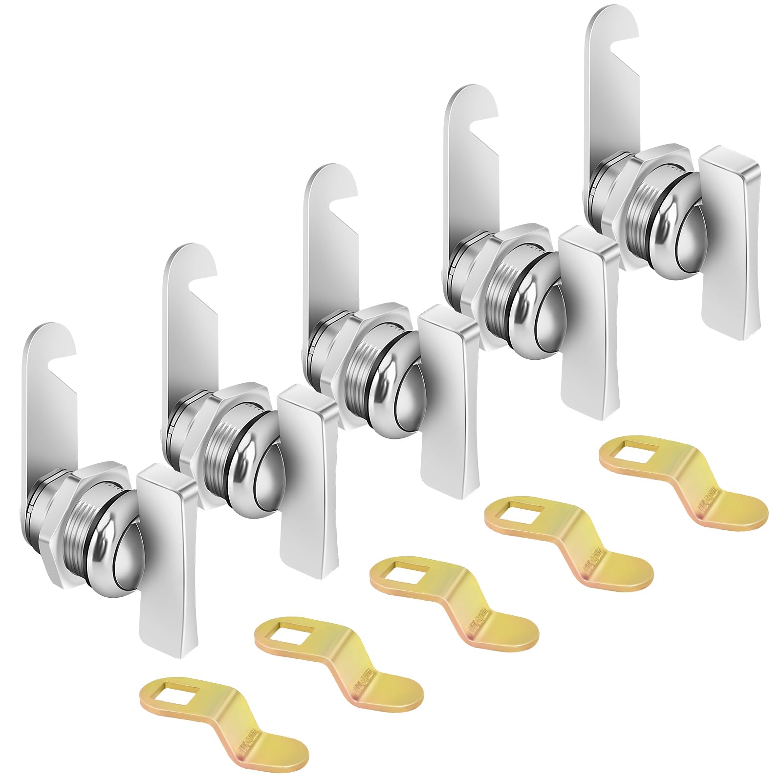 Sartaute Cam Locks 5/8    5Pcs Thumb Operated Offset Cabinet Locks, Keyless Non-Locking Rv Compartment Lock, Rv Storage Locks Fi