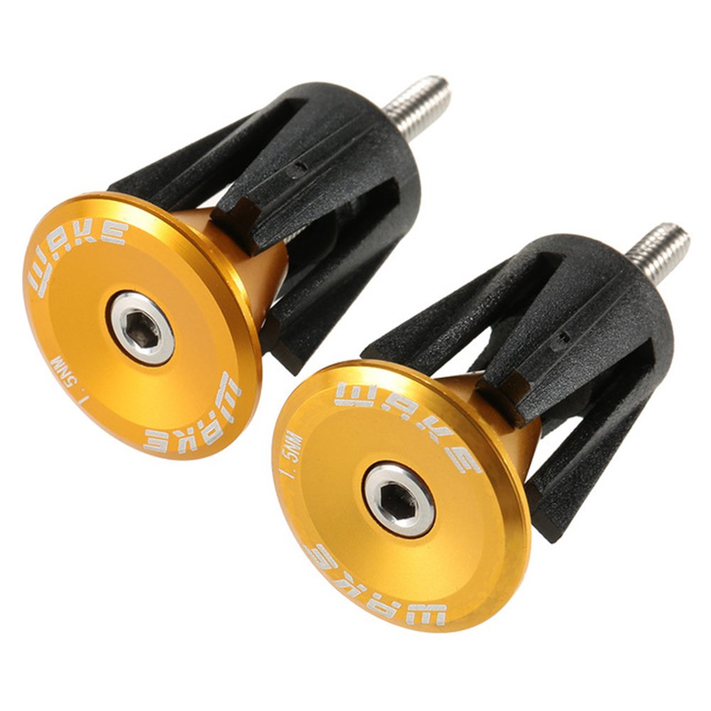 Bar End Plugs Wake Handlebar End Caps Bike HandleBar Plugs for Most Bicycle, Mountain Bike, Road Bike, MTB, BMX (2 Counts, Rubbe
