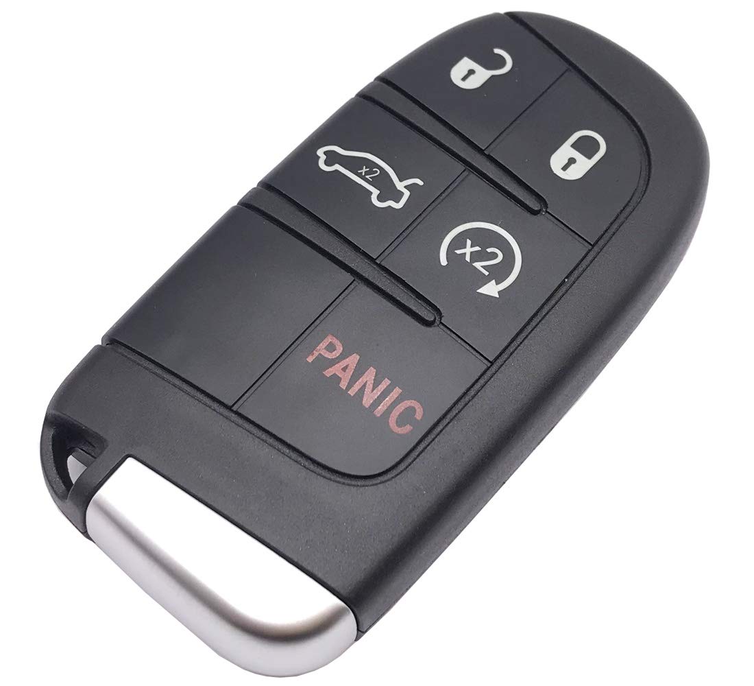 Replacement Keyless Entry Key Fob Cover Case fit for Dodge Charger Challenger Jeep Grand Cherokee Compass Renegade Patriot Grand
