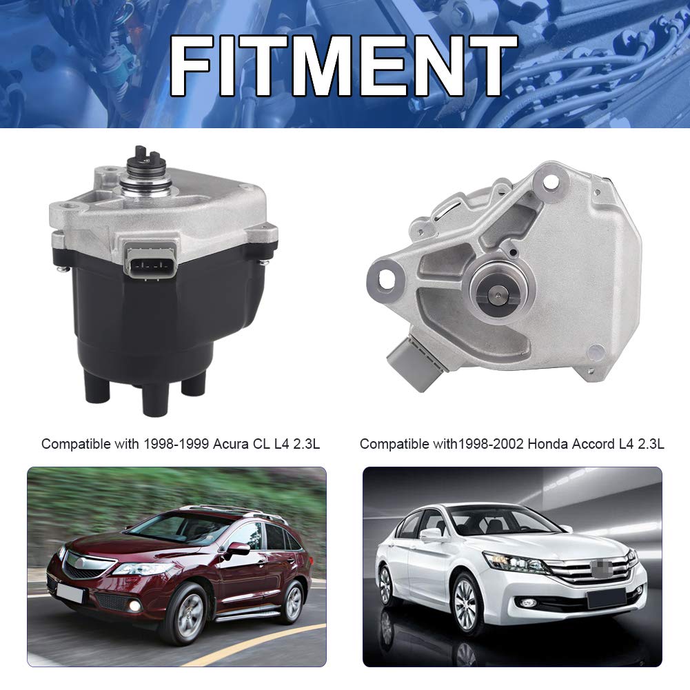 JDMON Compatible with Ignition Distributor Acura Honda Accord LX EXCL L4 2.3L 1998 1999 2000 2001 2002 Replace 30100-PAA-A01 301