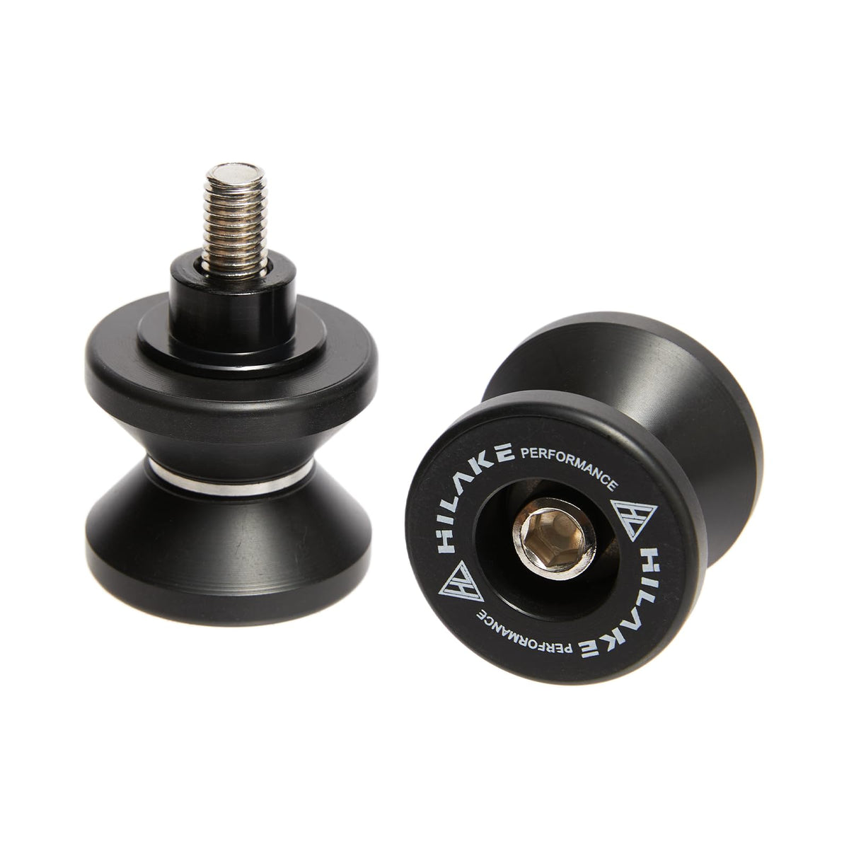 HILAKE Motorcycle Swing Arm Spools Slider Stand Screws (M10)