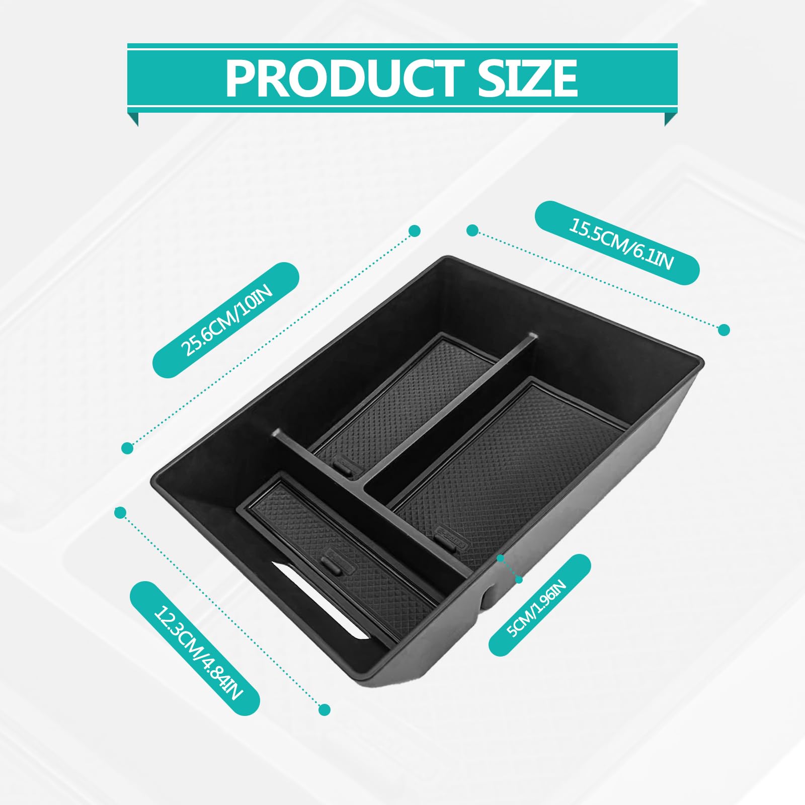 Center Console Organizer Tray Storage Compatible with BMW X5 G05/ X7 G07 2019-2024, X6 G06 2020-2024