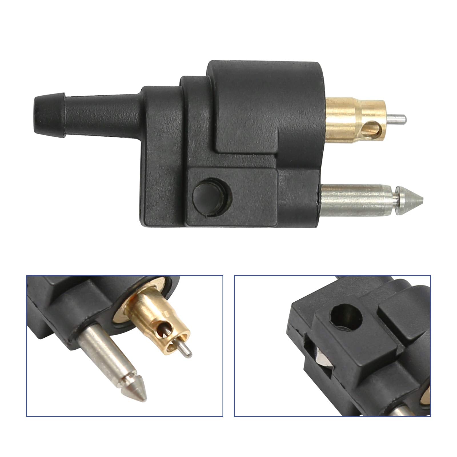 Anxingo 6Mm 1/4 Inch Male Fuel Line Connector Fittings Compatible With Yamaha Outboard Motor Fuel Tank Hose Pipe Replaces 6G1-24304-02