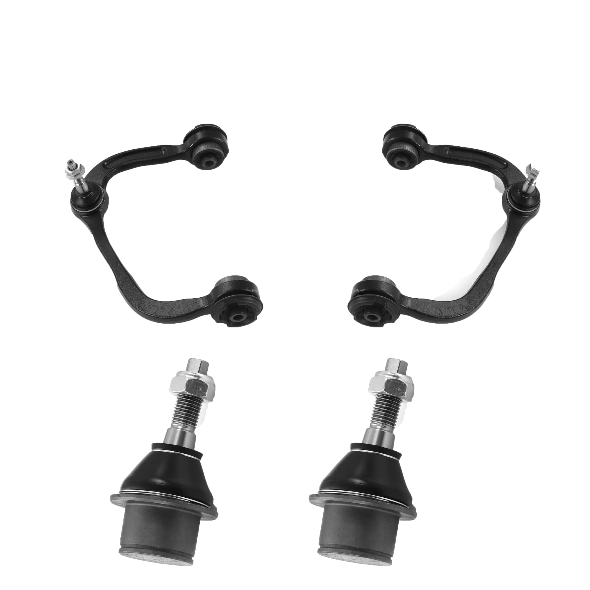 Metrix Premium Chassis Parts - 4 Pc Front Upper Control Arm & Front Lower Ball Joint Kit Fits 04-08 Ford F-150, 04-08 Lobo (Mexi